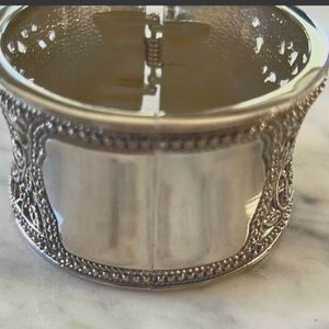 Gorgeous 💓 Silver Cuff Bracelet Hinged Engravable